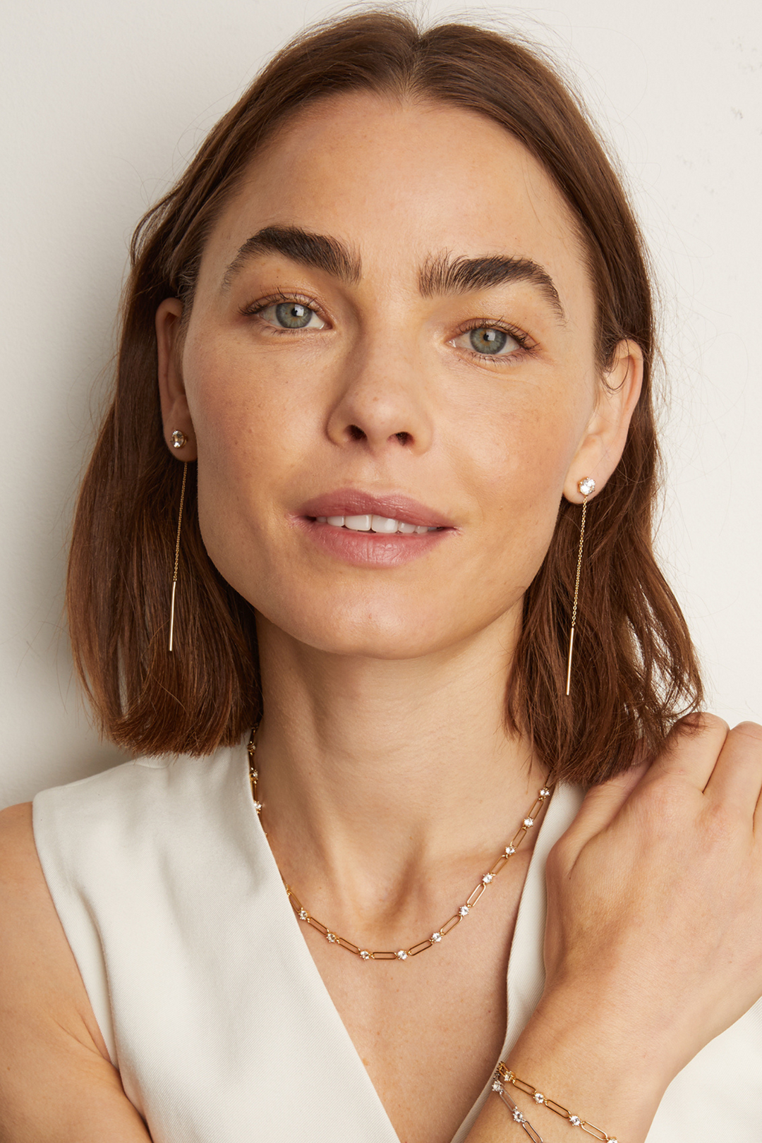 Women’s Spur Lariat Earrings | Aurate x The Frye Company | Frye Yellow Vermeil