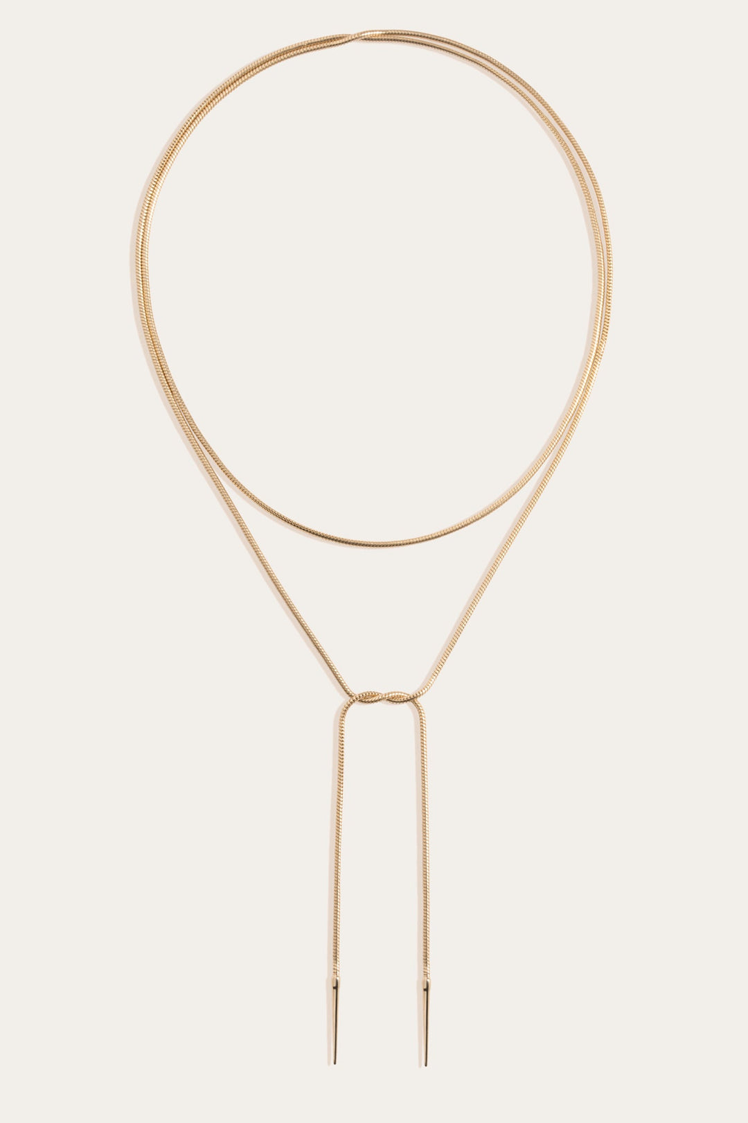 Women’s Lasso Wrap Necklace | Aurate x The Frye Company | Frye Yellow Vermeil