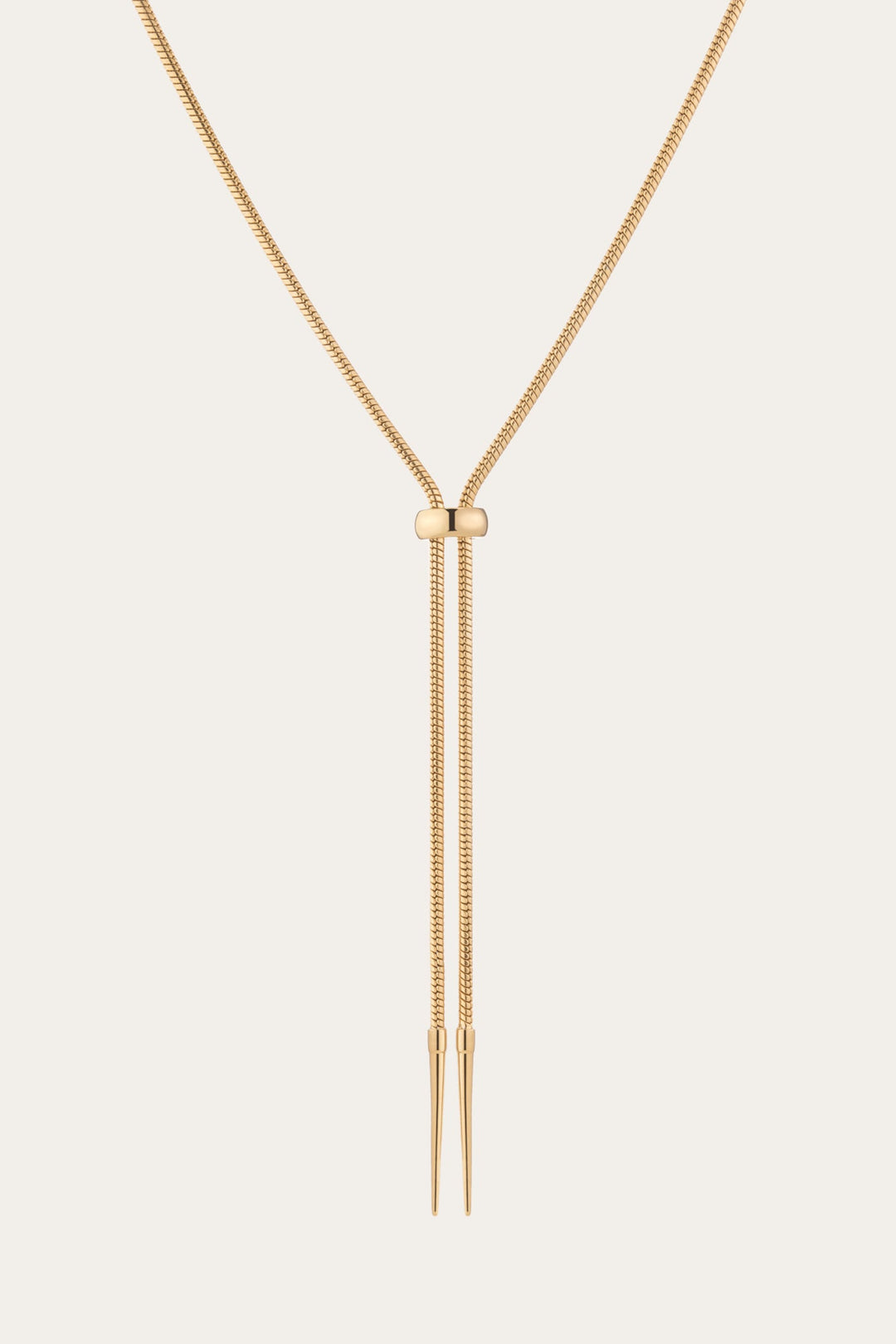 Women’s Lasso Bolo Necklace | Aurate x The Frye Company | Frye Yellow Vermeil