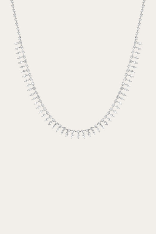 Women’s Marquise Fringe Necklace | Aurate x The Frye Company | Frye Sterling Silver