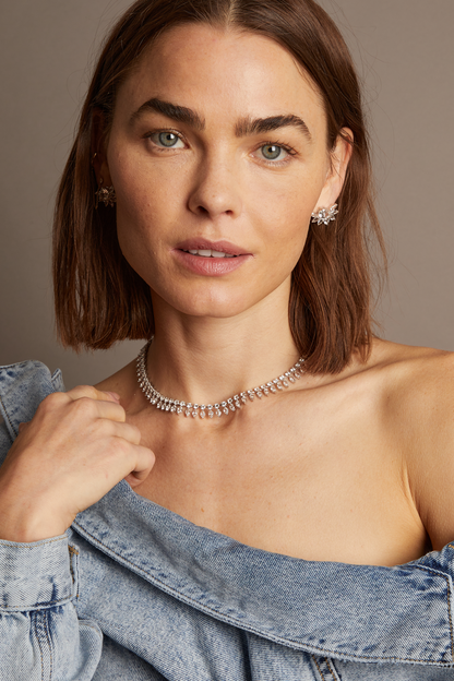 Women’s Marquise Fringe Necklace | Aurate x The Frye Company | Frye Sterling Silver