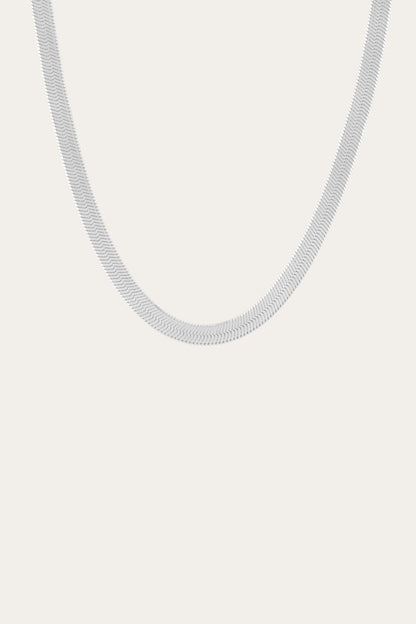 Women’s Extra Bold Herringbone Necklace | Aurate x The Frye Company | Frye Sterling Silver