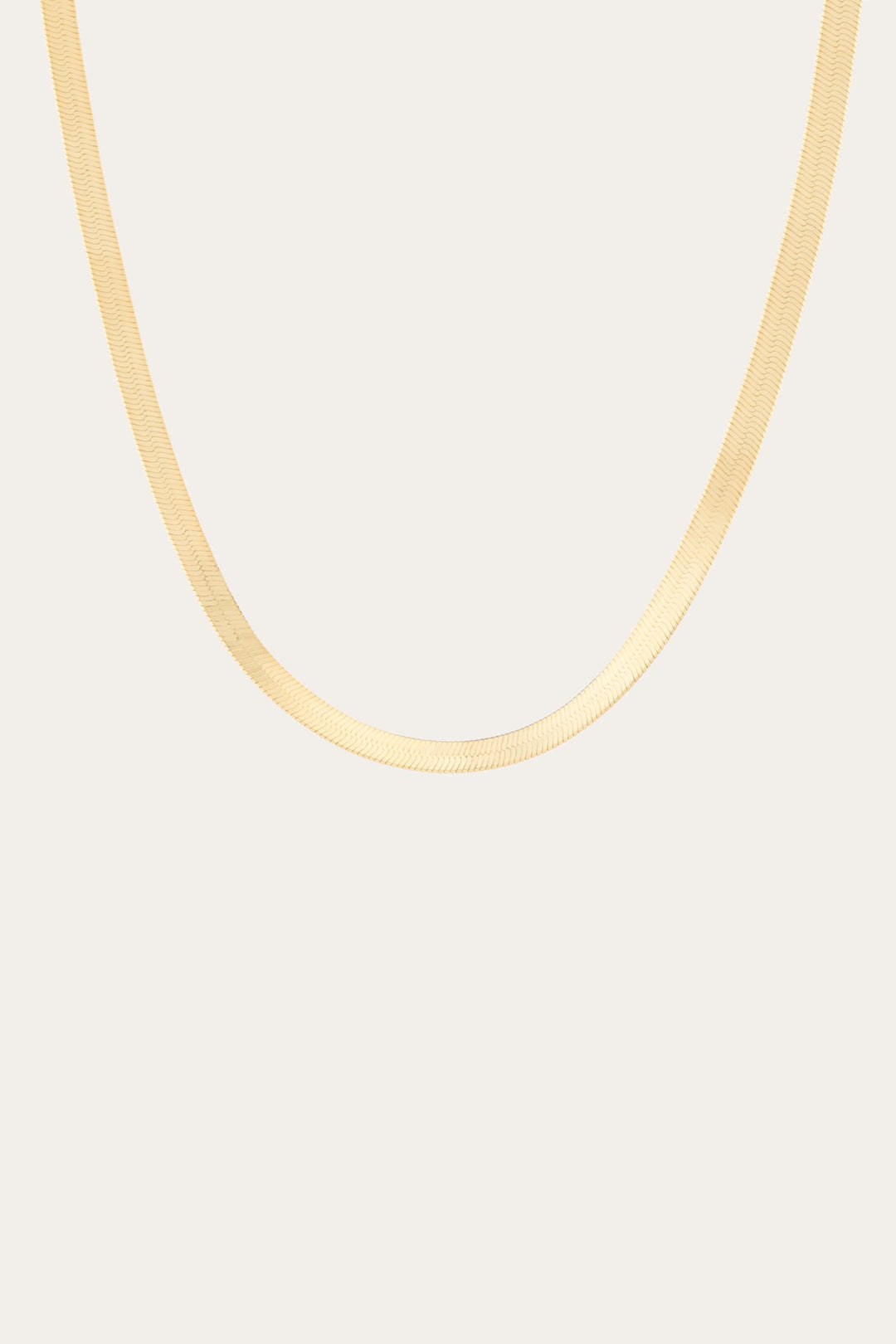 Women’s Bold Herringbone Necklace | Aurate x The Frye Company | Frye Yellow Vermeil