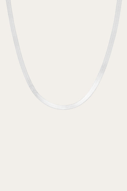 Women’s Bold Herringbone Necklace | Aurate x The Frye Company | Frye Sterling Silver