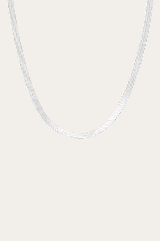 Women’s Bold Herringbone Necklace | Aurate x The Frye Company | Frye Sterling Silver