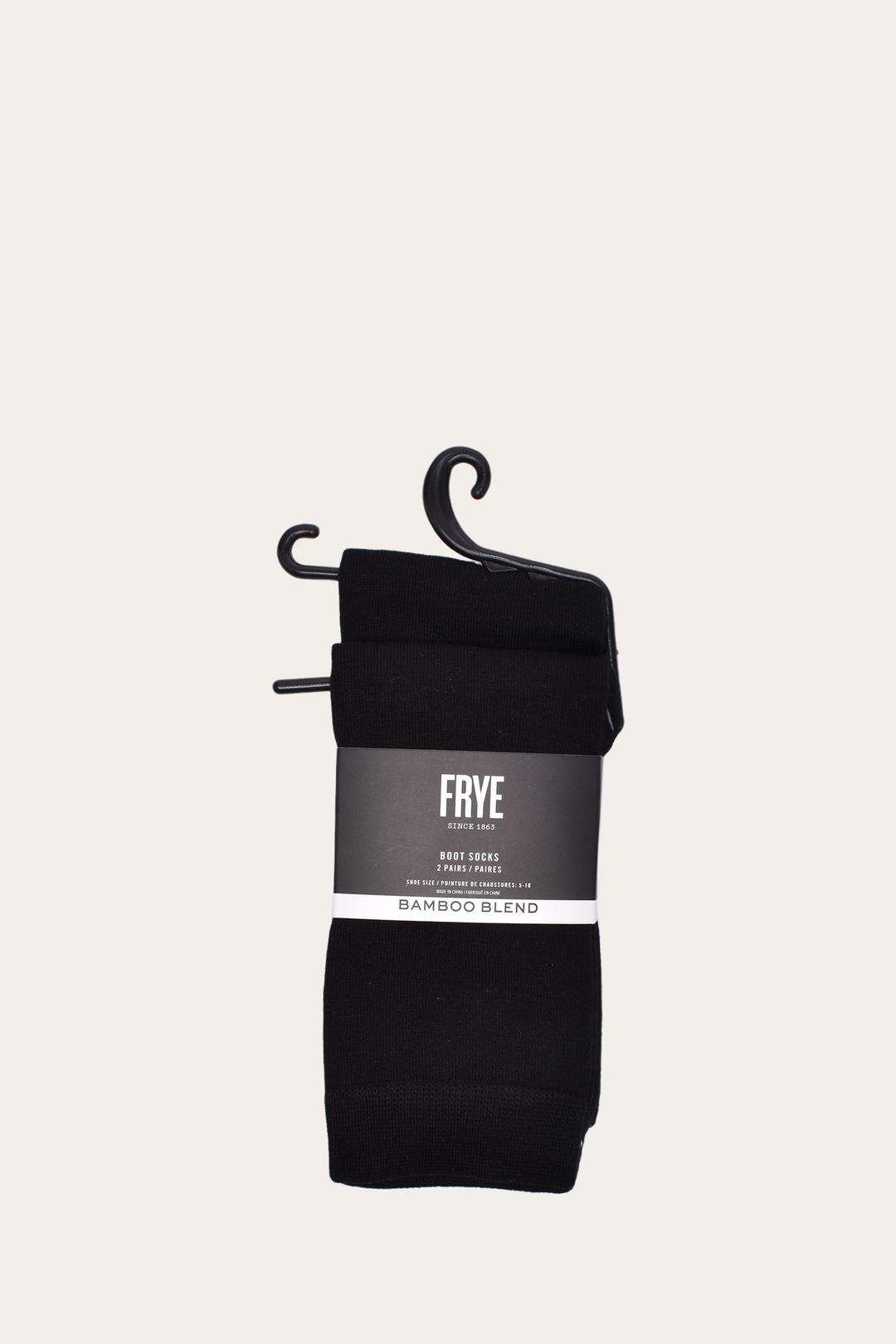Women’s Black Bamboo Boot Socks 2 Pack | Frye Black