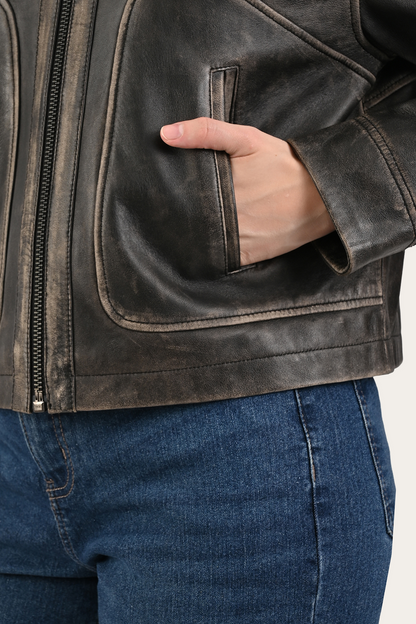 Black Clancy Jacket | Frye Black
