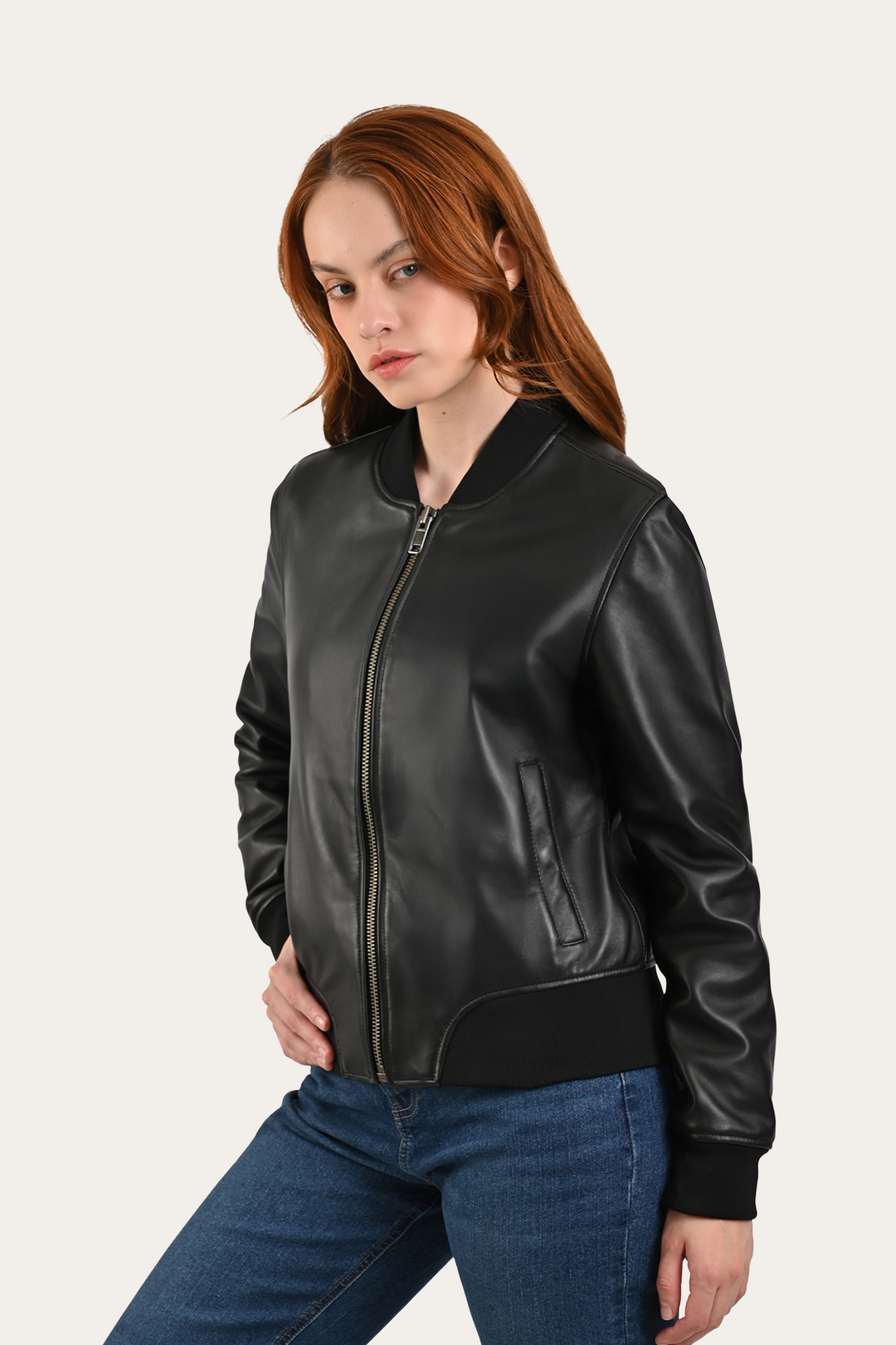 Black Bolton Bomber Jacket | Frye Black