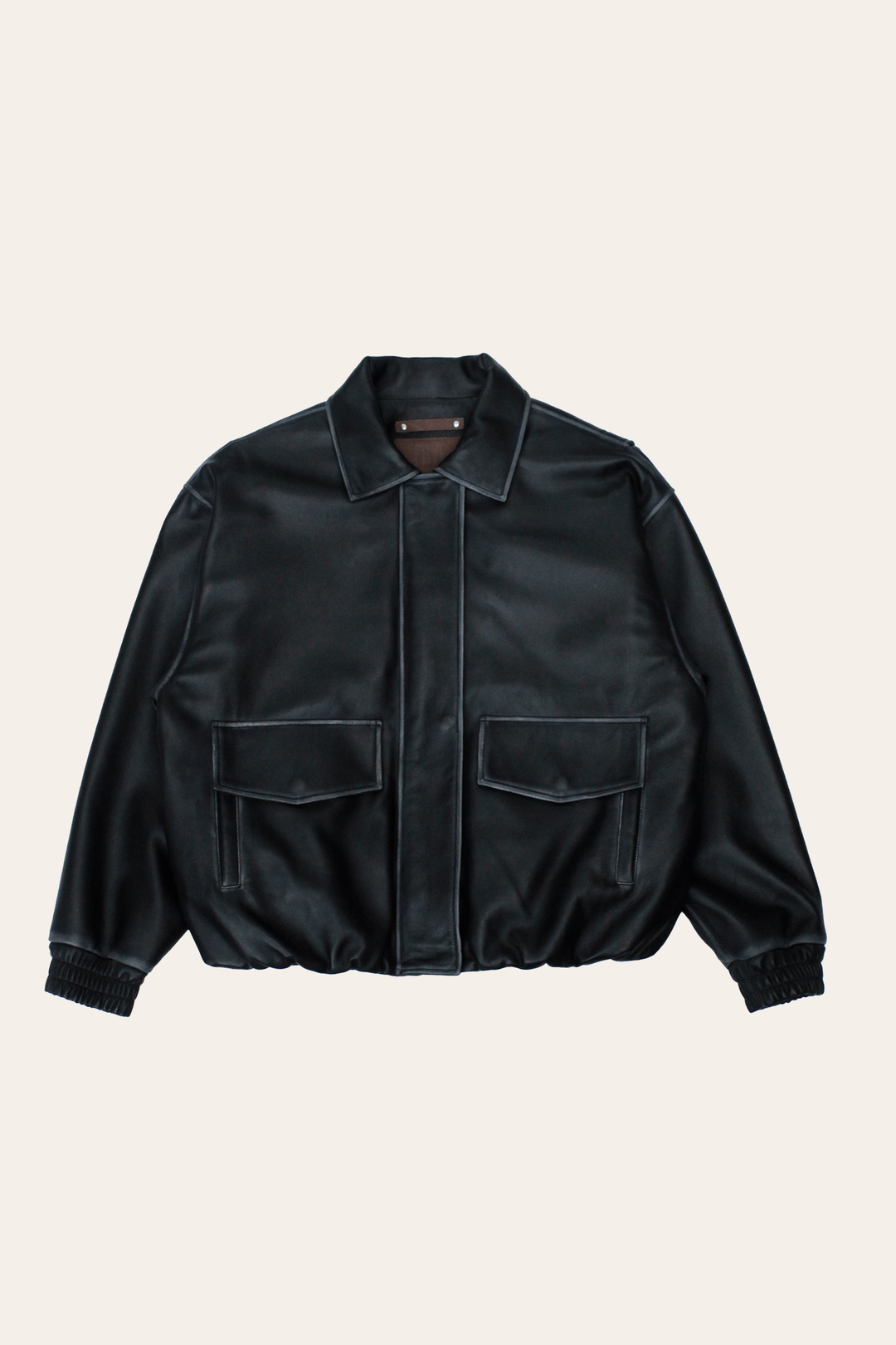 Black Harper Oversized Bomber | Frye Black