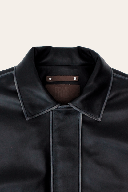 Black Harper Oversized Bomber | Frye Black