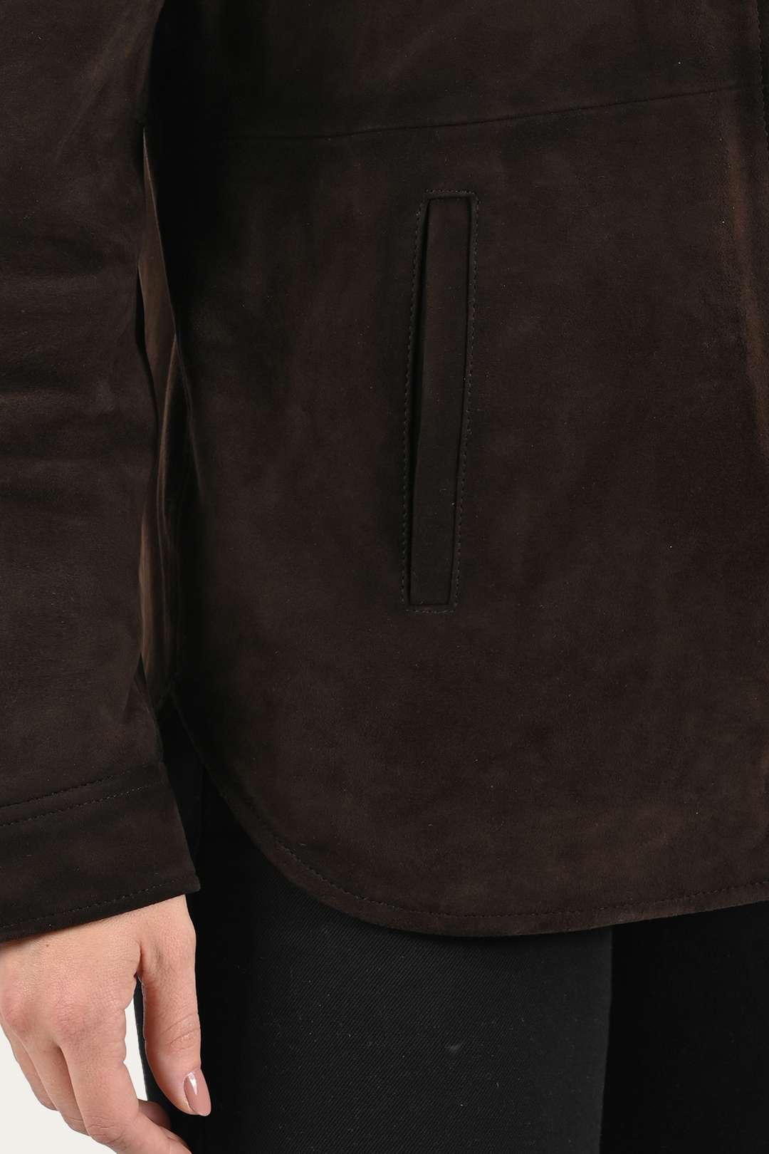 Dark Brown Avett Overshirt Jacket | Frye Dark Brown