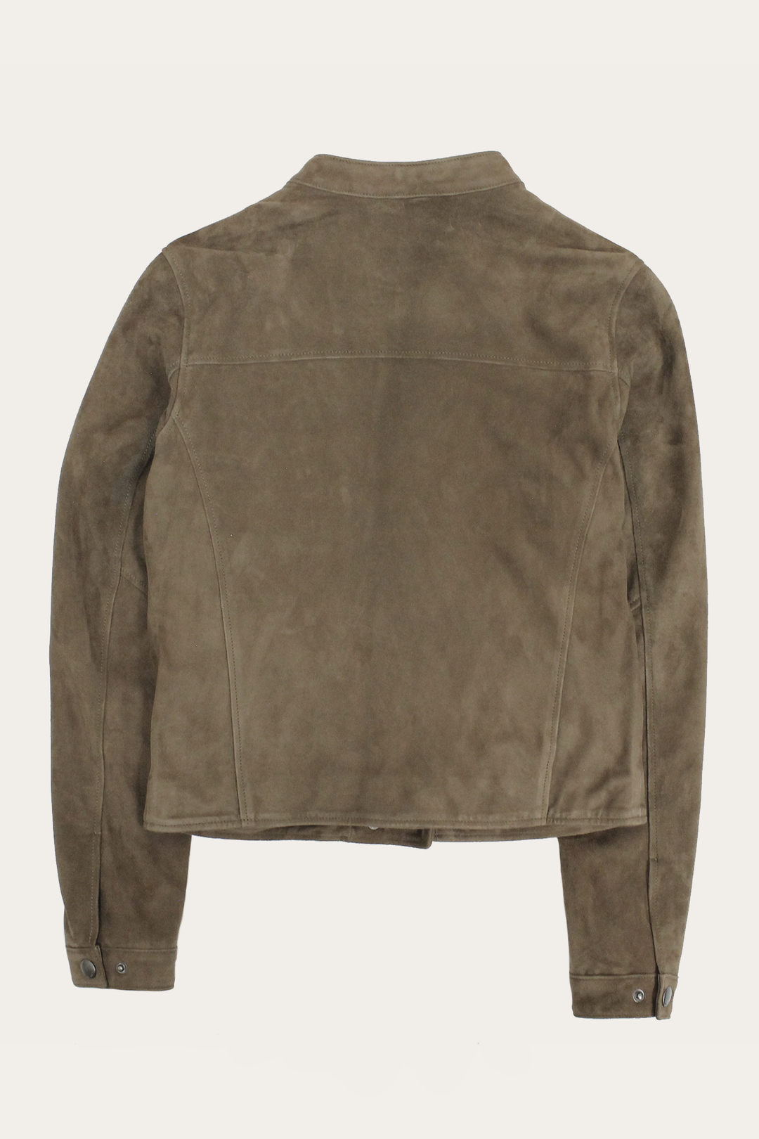 Women’s Taupe Jace Hybrid Biker Racer Suede Jacket | Frye Taupe