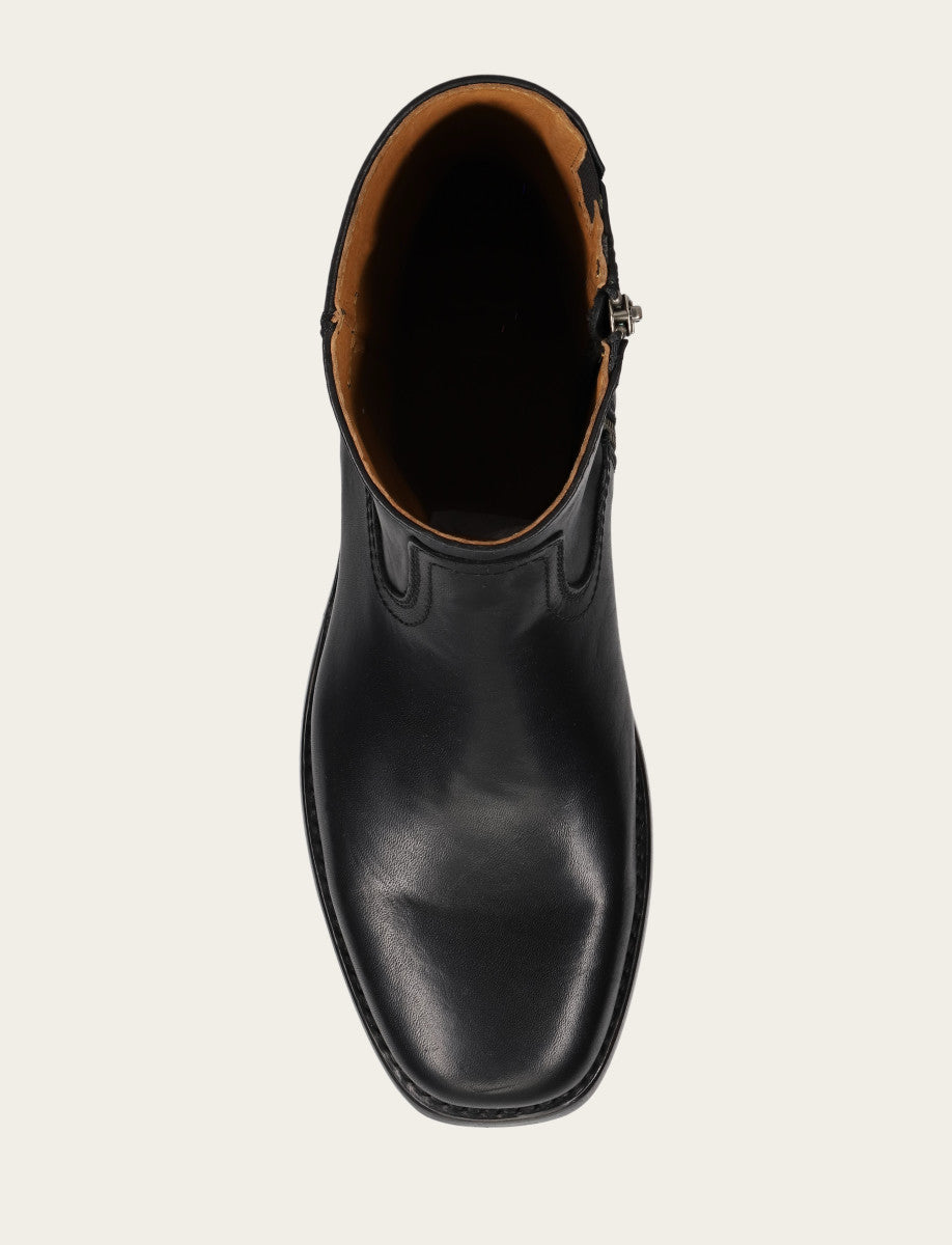 Men's Black Campus Inside Zip Boot | Frye Black