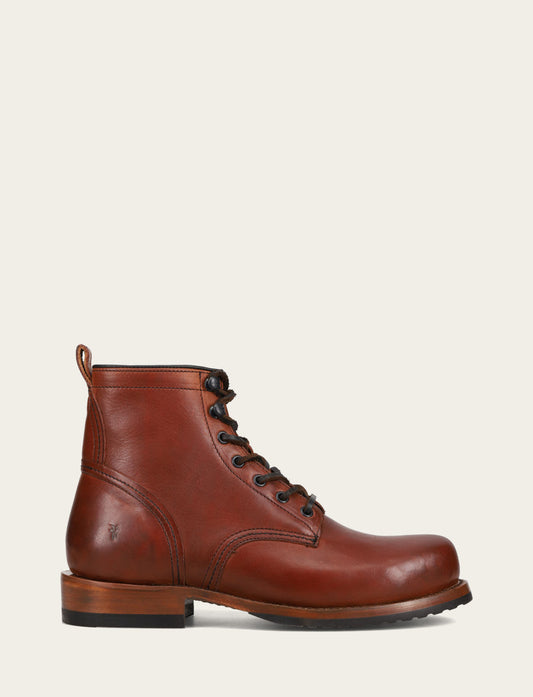 Men's Whiskey Hudson Workboot Plain Toe Boot | Frye Whiskey