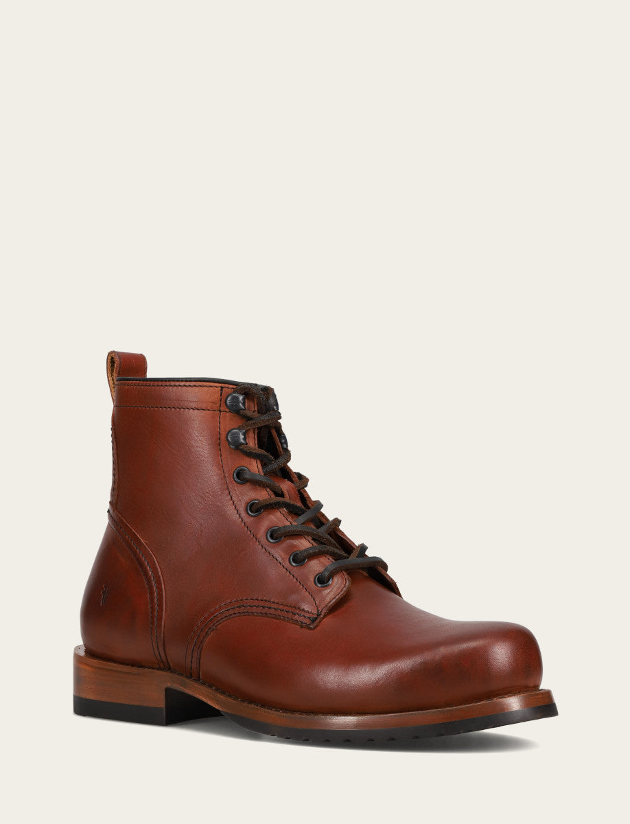 Men's Whiskey Hudson Workboot Plain Toe Boot | Frye Whiskey