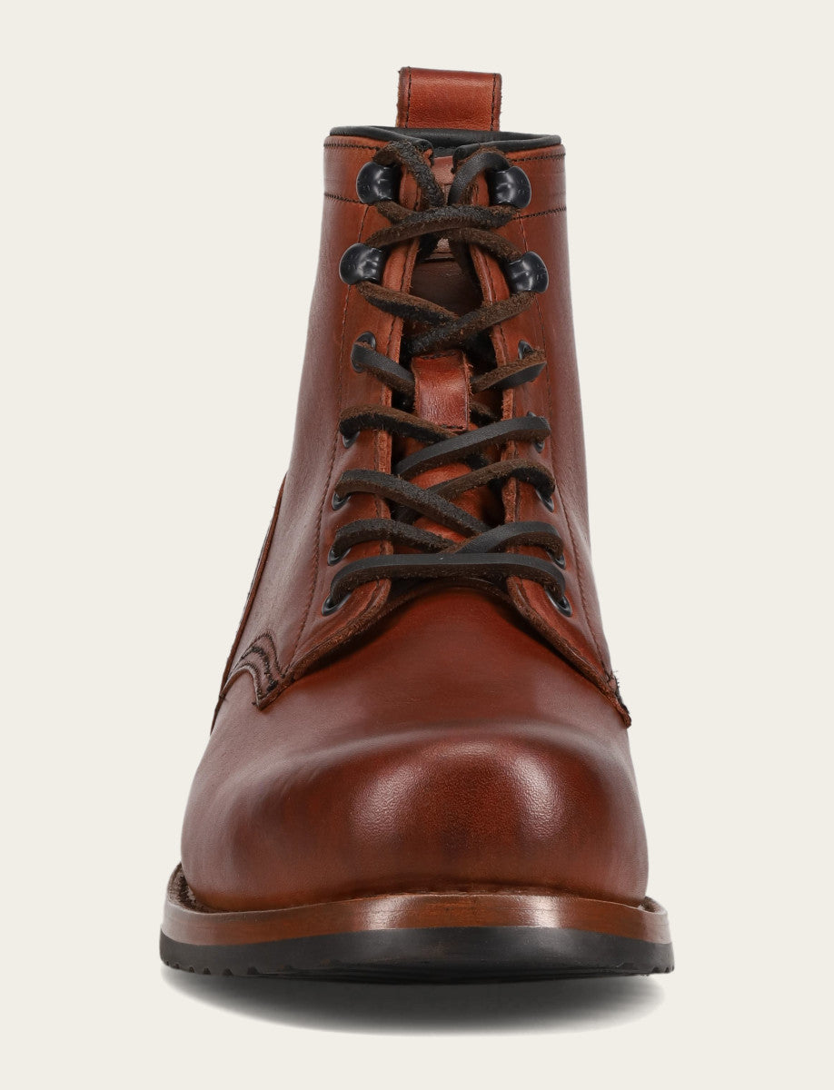 Men's Whiskey Hudson Workboot Plain Toe Boot | Frye Whiskey