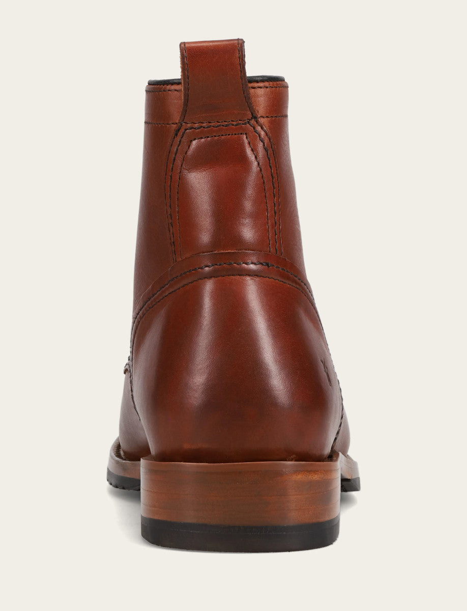 Men's Whiskey Hudson Workboot Plain Toe Boot | Frye Whiskey