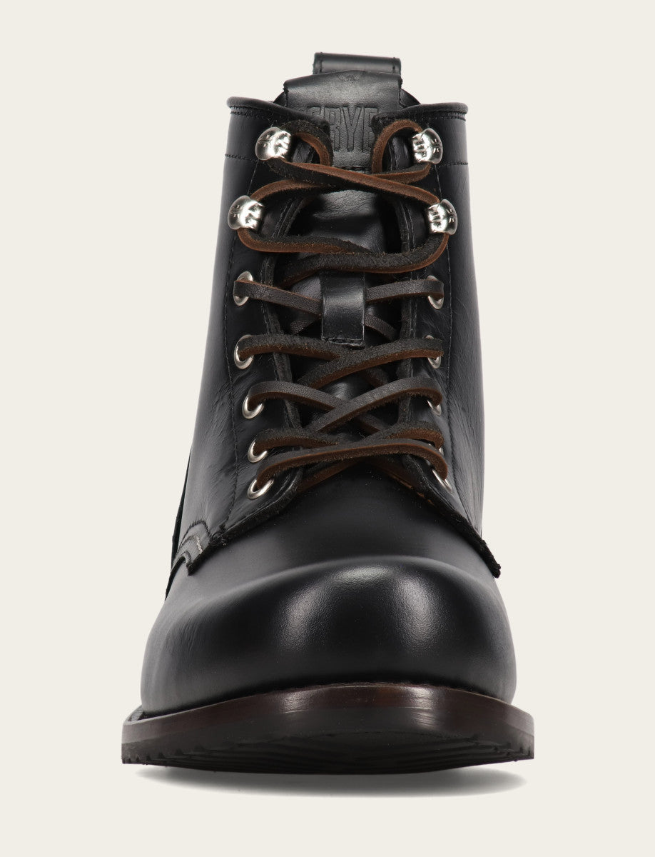 Men's Black Hudson Workboot Plain Toe | Frye Black
