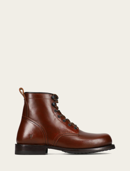 Men's Mahogany Hudson Workboot Plain Toe | Frye Mahogany