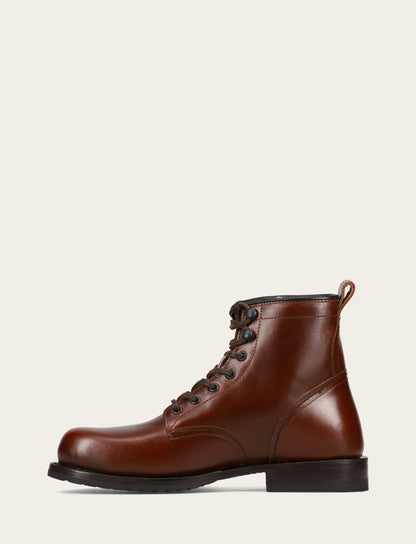 Men's Mahogany Hudson Workboot Plain Toe | Frye Mahogany