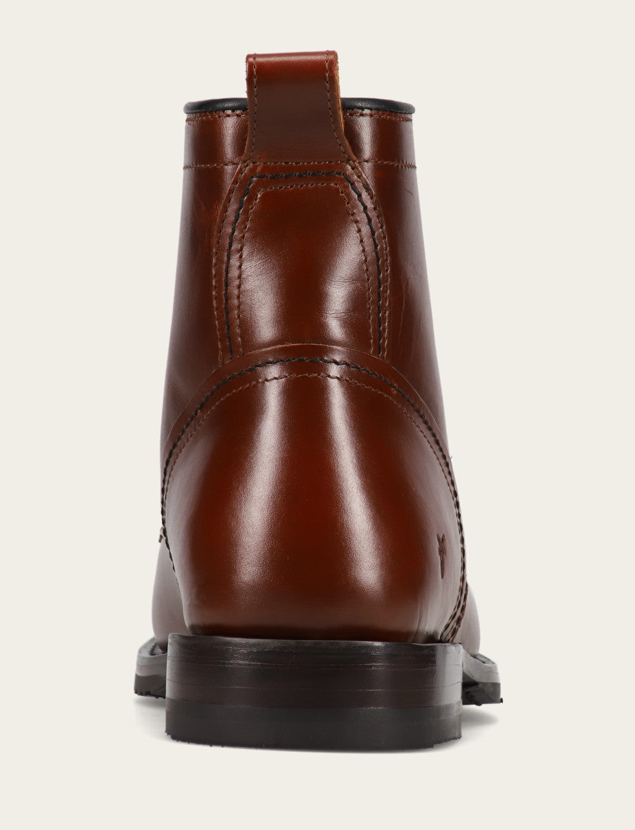 Men's Mahogany Hudson Workboot Plain Toe | Frye Mahogany