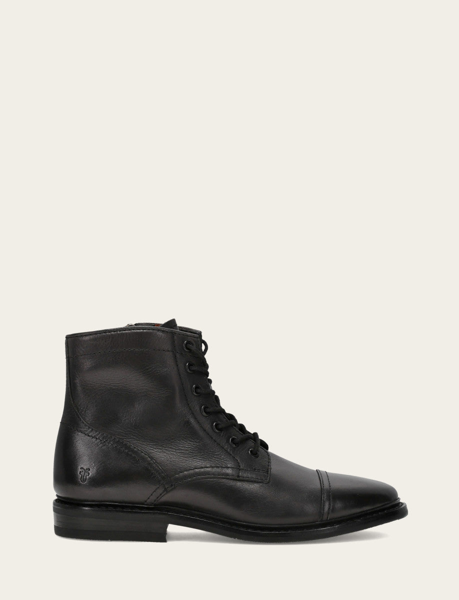 Men's Black Paul Mid Lace Boot | Frye Black