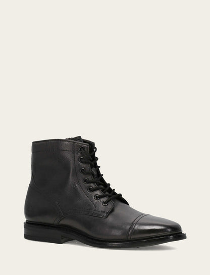 Men's Black Paul Mid Lace Boot | Frye Black