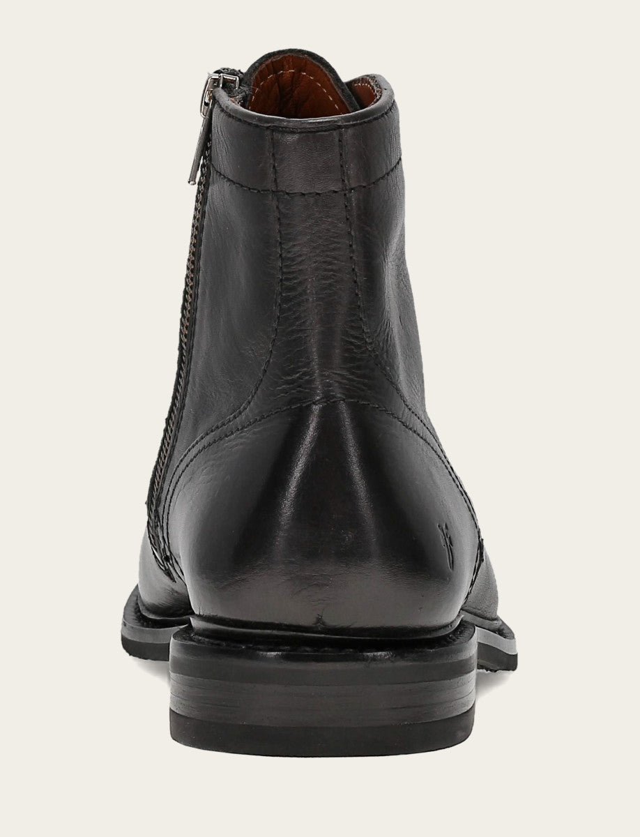 Men's Black Paul Mid Lace Boot | Frye Black