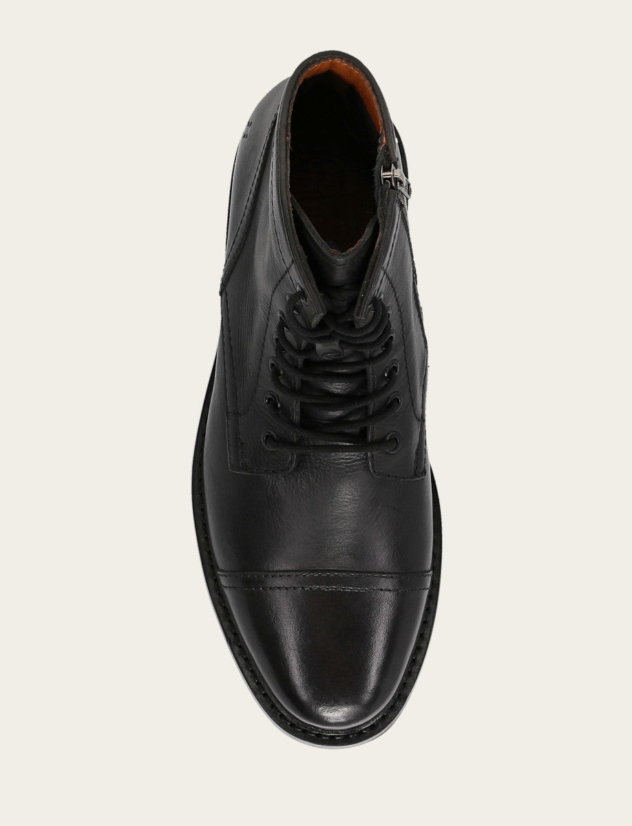 Men's Black Paul Mid Lace Boot | Frye Black