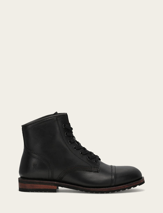 Men's Black Landon Midlace Boot | Frye Black