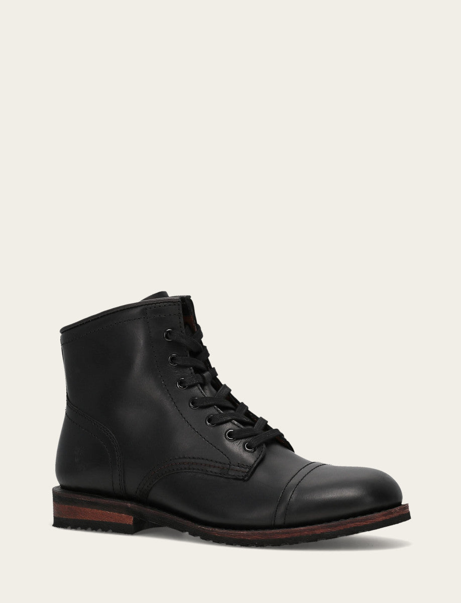 Men's Black Landon Midlace Boot | Frye Black