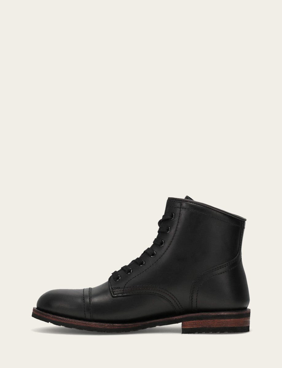 Men's Black Landon Midlace Boot | Frye Black