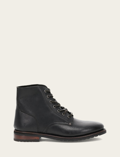 Men's Black Barrett Lace Up Boots | Frye Black