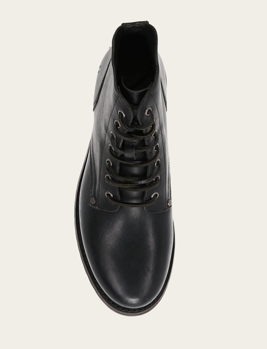 Men's Black Barrett Lace Up Boots | Frye Black