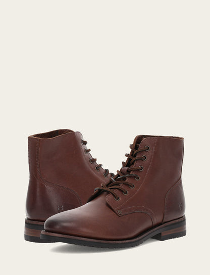 Men's Cognac Barrett Lace Up Boots | Frye Cognac