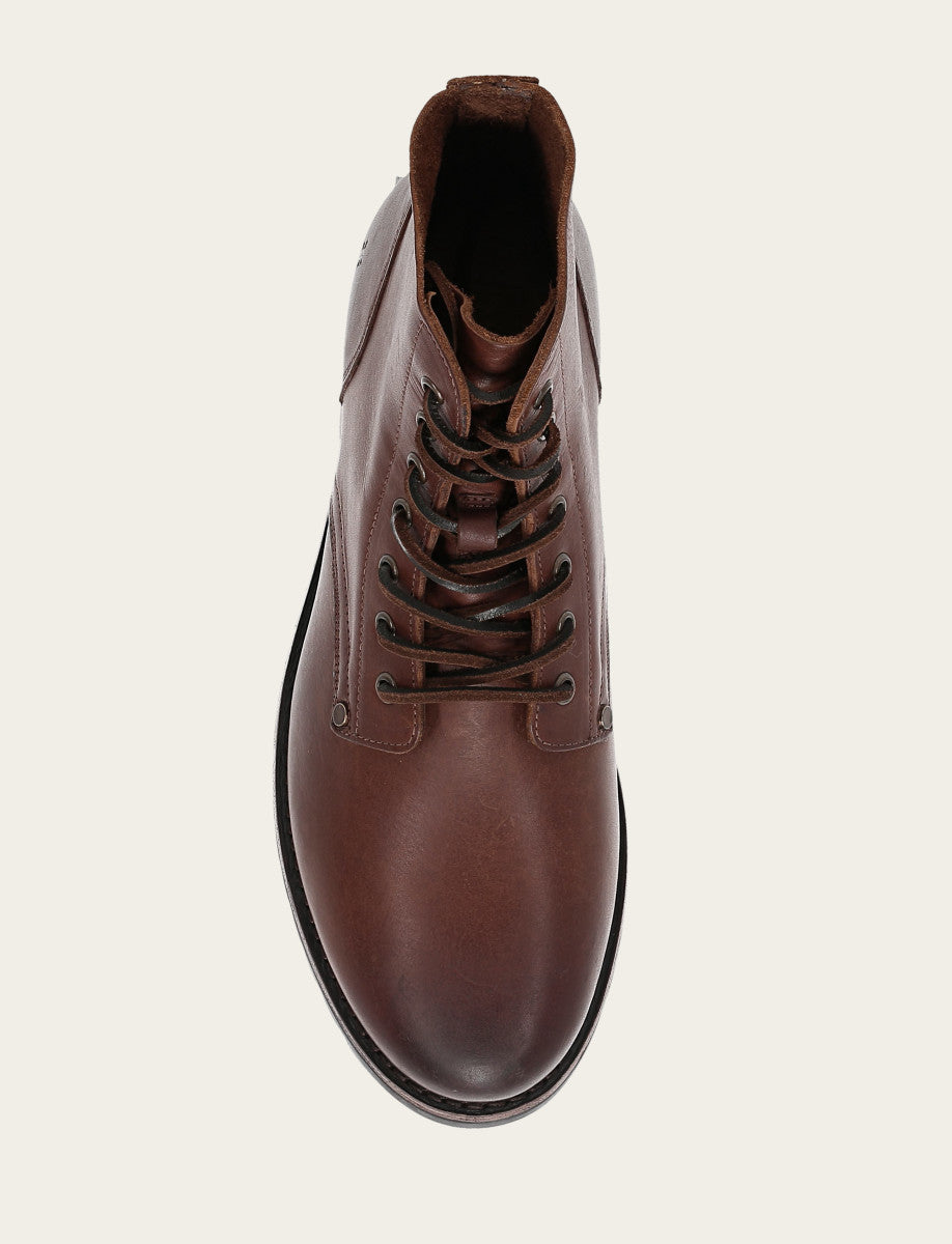Men's Cognac Barrett Lace Up Boots | Frye Cognac