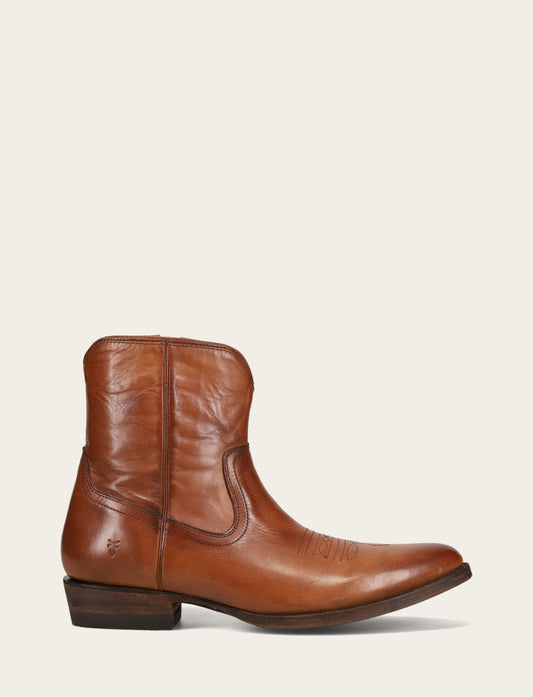 Men's Cognac Austin Inside Zip Boots | Frye Cognac