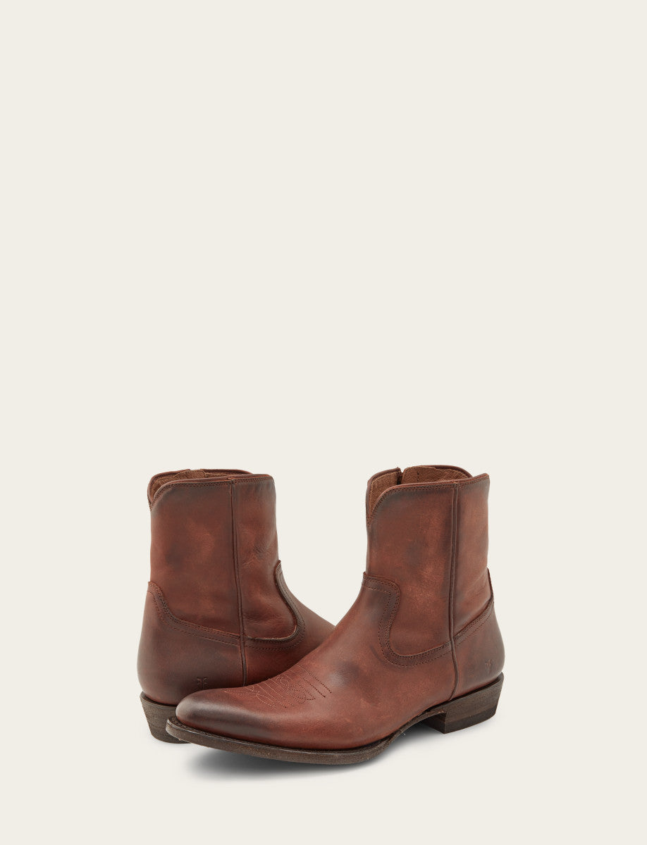 Men's Cognac Austin Inside Zip Boots | Frye Cognac