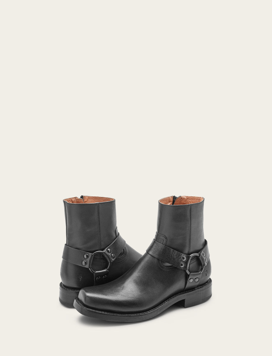 Men's Black Conway Harness Moto Boot | Frye Black