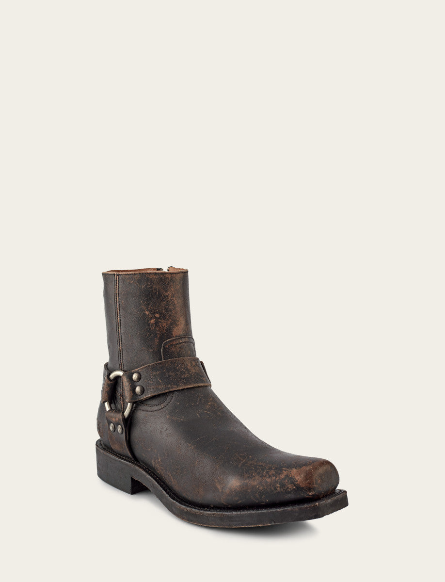 Men's Antiqued Black Conway Harness Moto Boots | Frye Antiqued Black