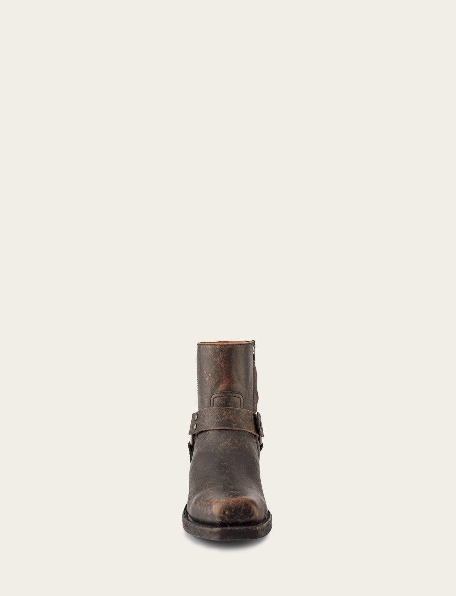 Men's Antiqued Black Conway Harness Moto Boots | Frye Antiqued Black