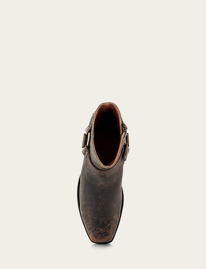 Men's Antiqued Black Conway Harness Moto Boots | Frye Antiqued Black