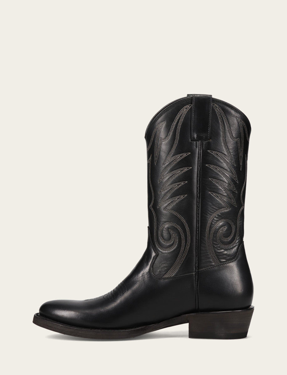 Men's Black Grady Vintage Stitch Western Boots | Frye Black