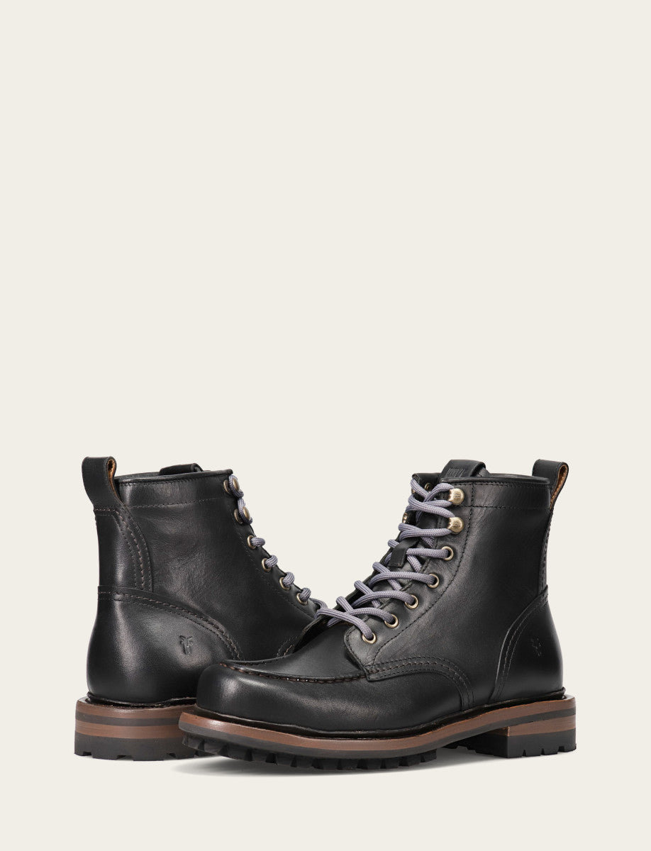 Men's Black Hudson Workboot Lug | Frye Black