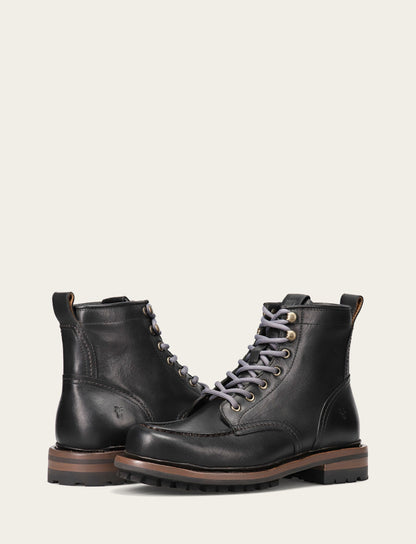Men's Black Hudson Workboot Lug | Frye Black