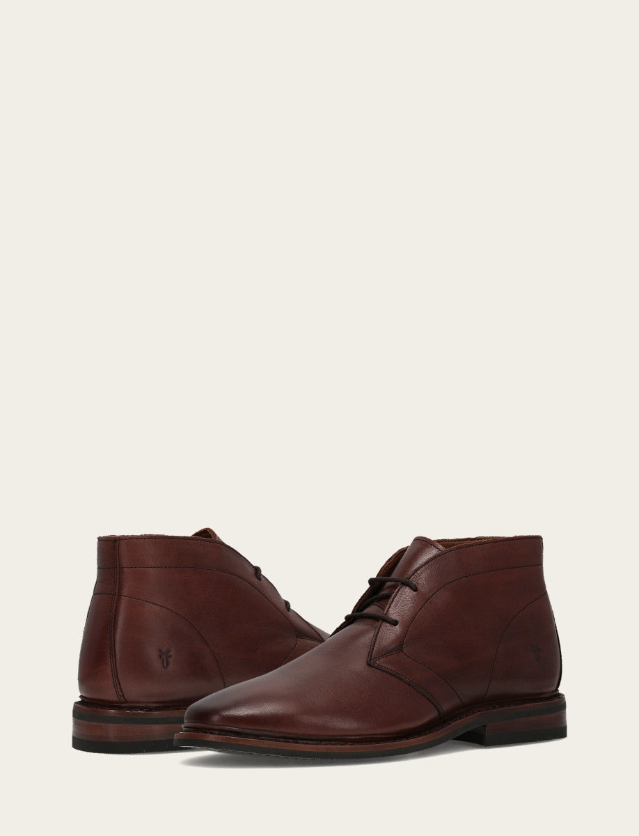 Men’s Brown Oiled Leather Paul Chukka Boots | Frye Brown
