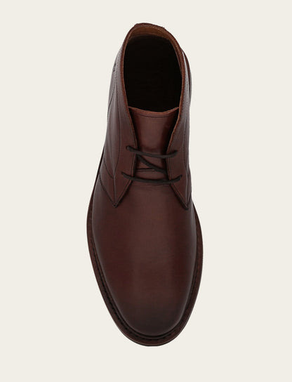 Men’s Brown Oiled Leather Paul Chukka Boots | Frye Brown