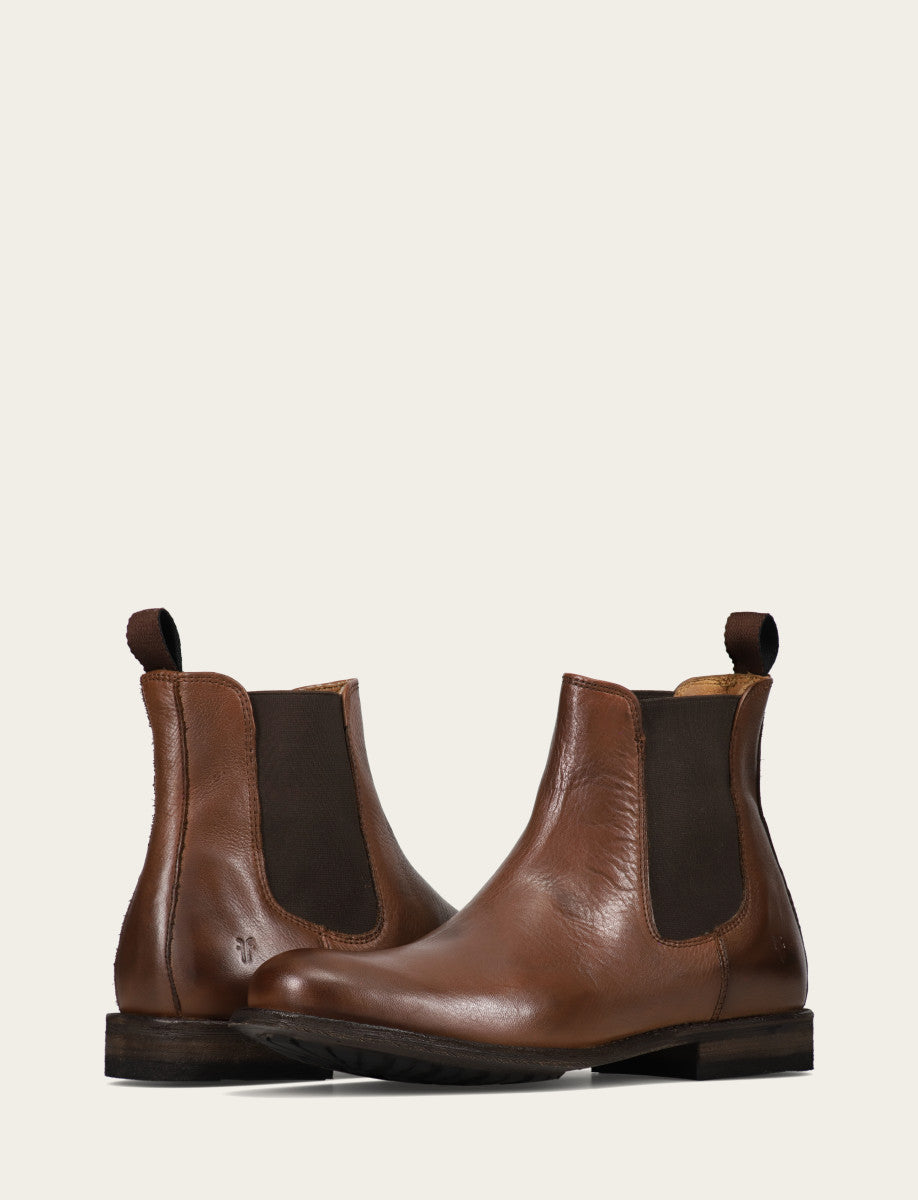 Men's Cognac Tyler Flex Chelsea Boots | Frye Cognac
