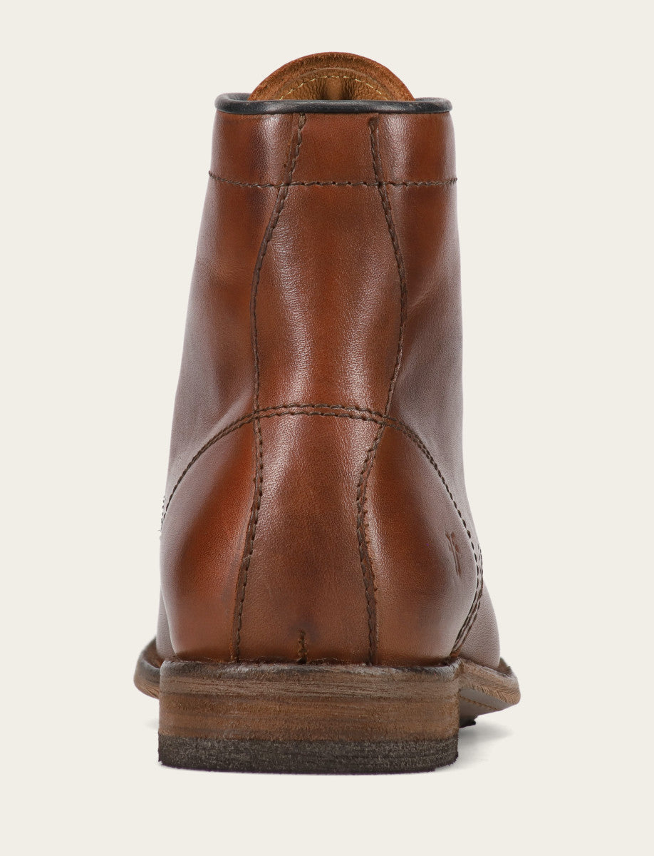 Men's Cognac Tyler Flex Lace Up Boots | Frye Cognac
