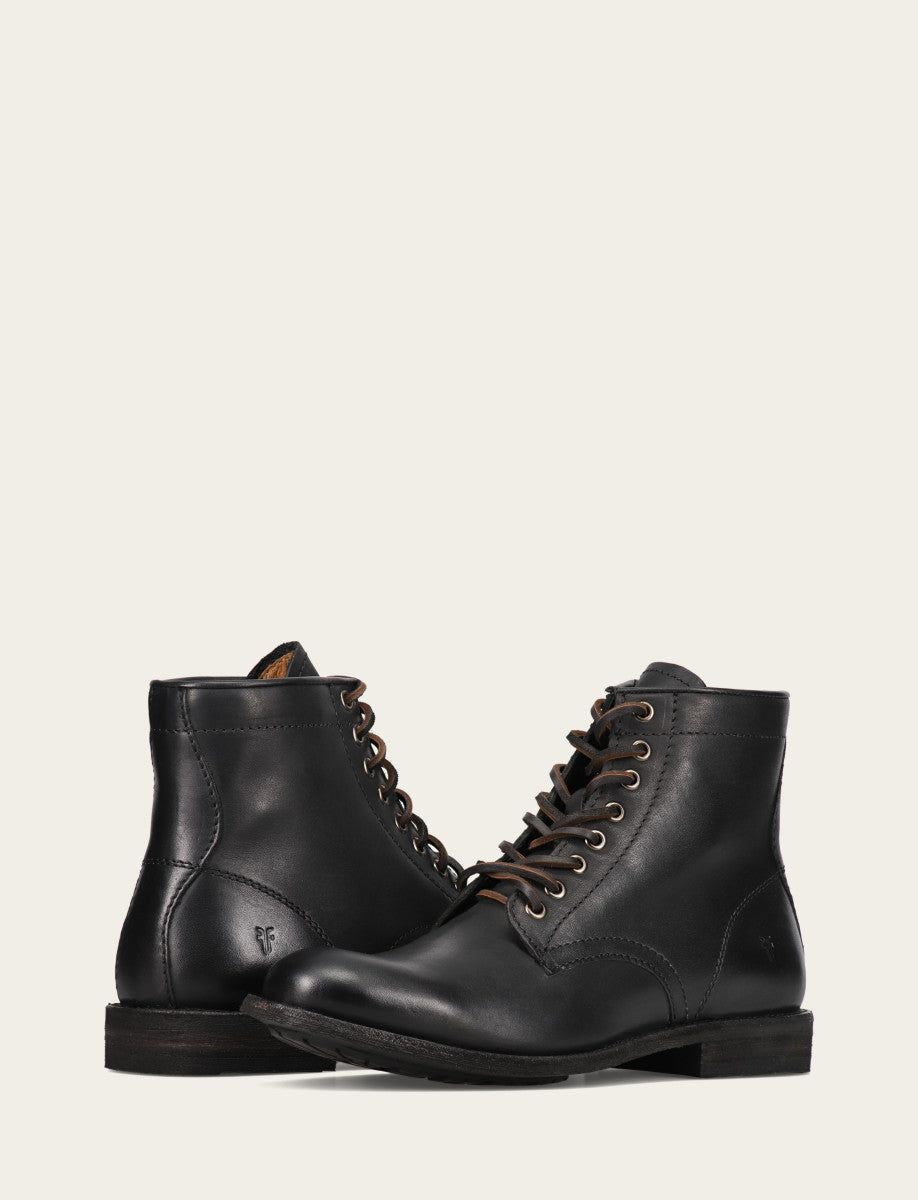 Men's Black Tyler Flex Lace Up Boots | Frye Black